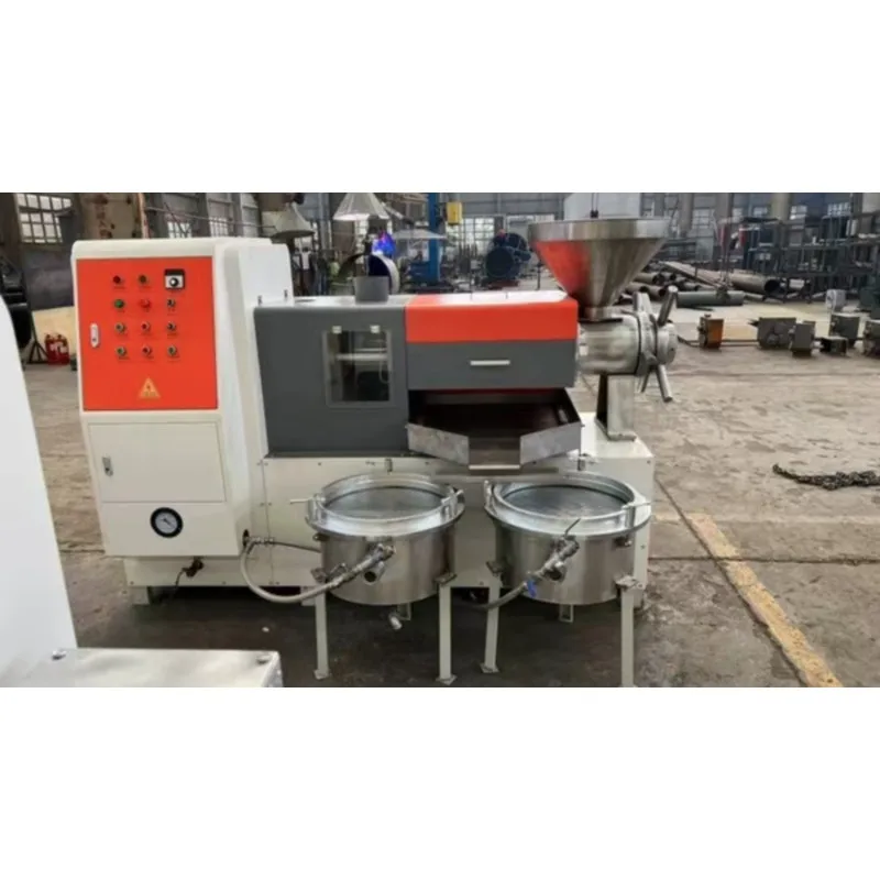 6YL-120 Automatic hot and cold oil press machine can press sesame sunflower seeds and palm oil and other kinds of oilseeds