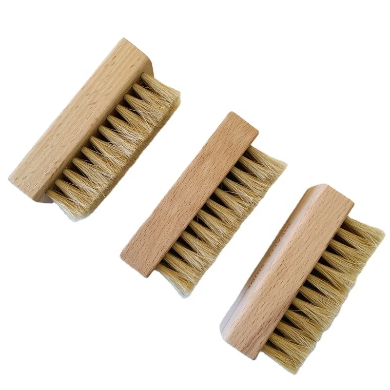Shoe Brush For Fabric Cleaner,Leather, Whites, Suede and Nubuck Sneakers,Horse Hair Brush for Shoe Shine Cleaning