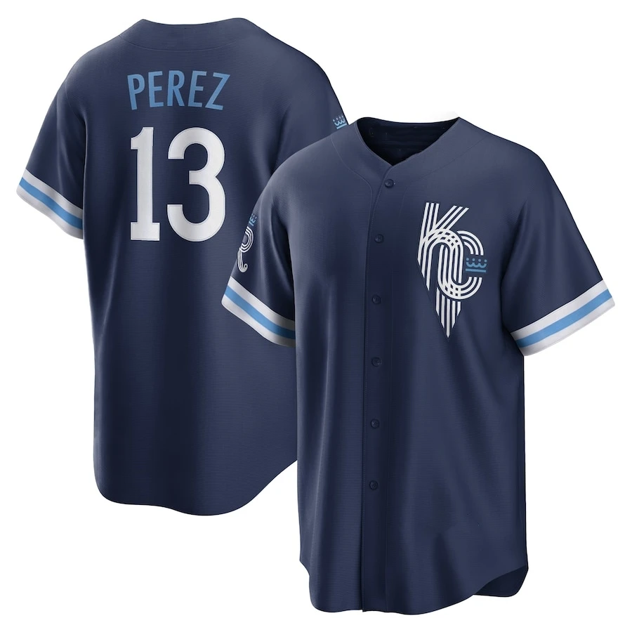 High quality new 2024 City Connect baseball jersey #16 Andrew Benandi #13 Salvador Perez #15 White Merrifield