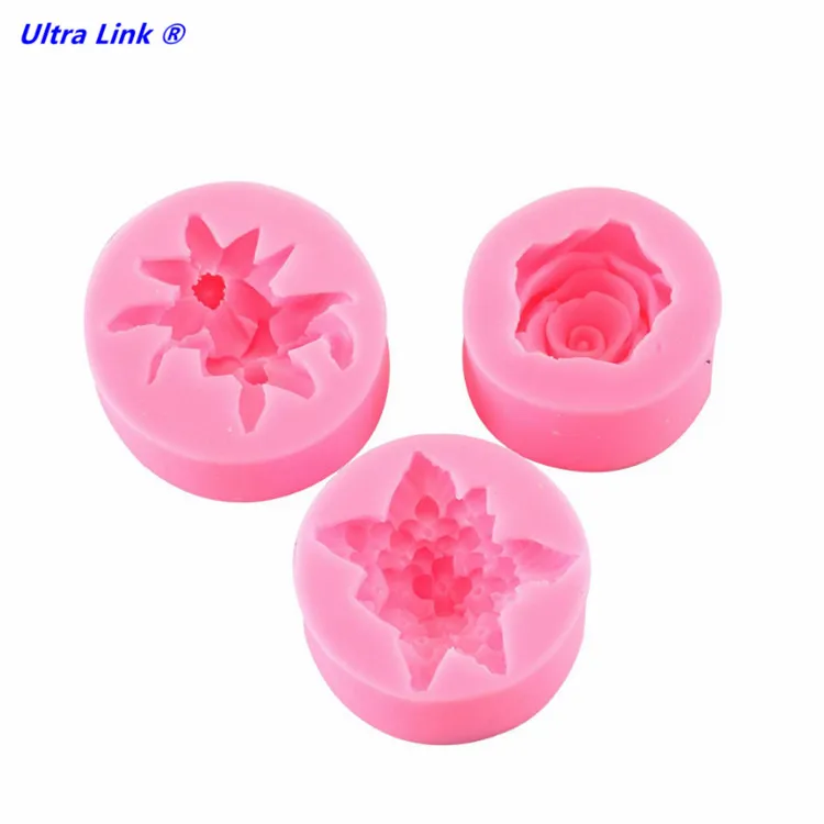 Лидер продаж, силиконовая форма для выпечки «сделай сам» в виде Розы, печенья, 3D форма для цветов, конфет, инструменты для выпечки тортов, силиконовые формы для конфет