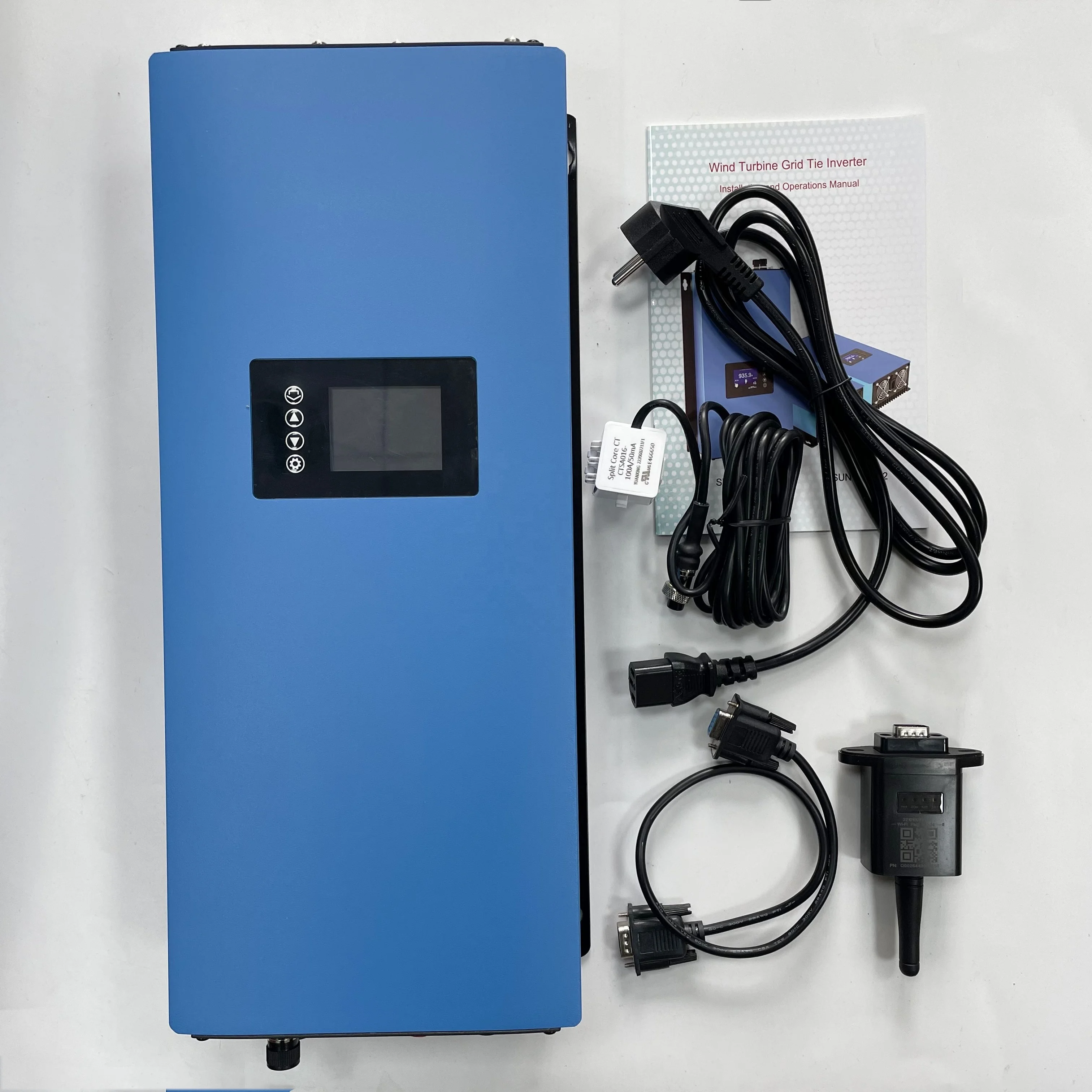 LCD display 2KW Wind Grid Tie Inverter 2000 Watt With Limiter With Wifi Monitoring For DC 45-90V Wind Turbines