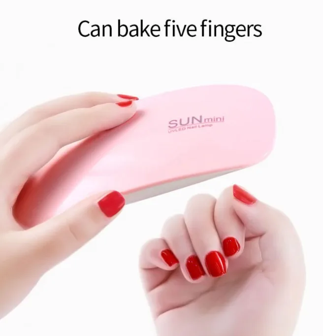 Goldmore6 UV Nail Mouse Light Mini USB Therapy Machine Polish Glue Dryer LED Portable Baking light