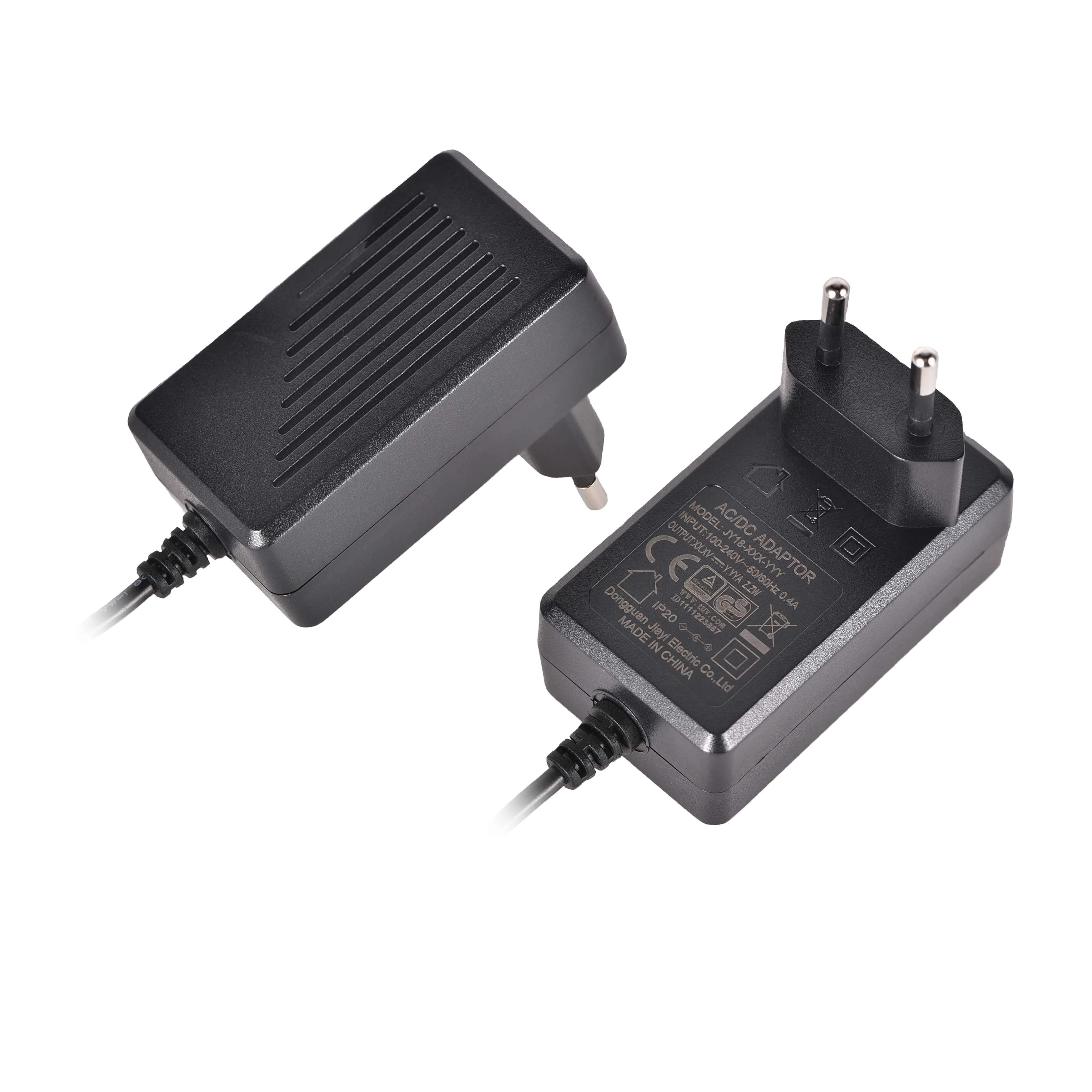 CE GS CB UKCA 5V3A 9V2A 12V1A 24V0.5A 12V1.5A Black White Power adapter 18W Customized AC/DC switching power supply