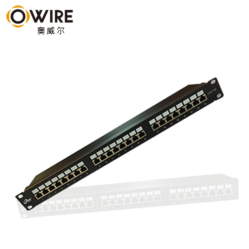  Тонко обработанная оптическая коммутационная панель Owire 24 port rj45