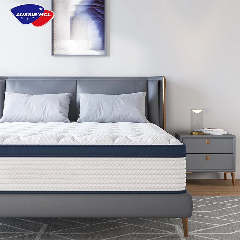 Water Cooled Comfortable Mattress King Size Rolled Up In A Carton Box  Mattress Memory Foam Pillow Top pocket Spring Mattress