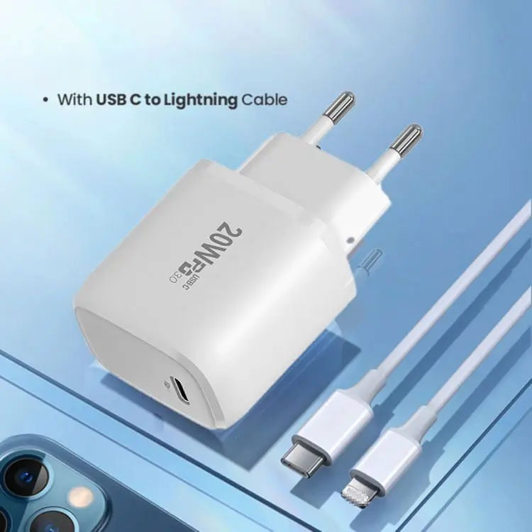 OEM ODM Type C PD 18 Вт 20 Кабель для быстрой зарядки и передачи данных usb c настенное зарядное устройство iphone зарядный