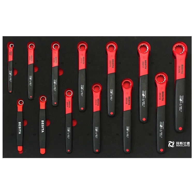 Seven-layer drawer 94-piece hardware repair tool cart new energy insulated tool cart