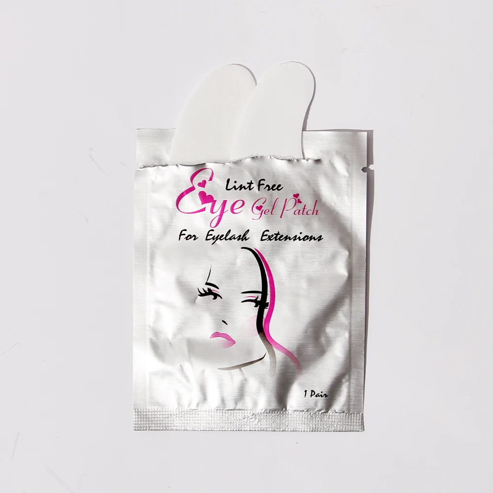 Private label hydrogel gold lint free makeup remover eyelash extensions gel patch collagen under eye pad