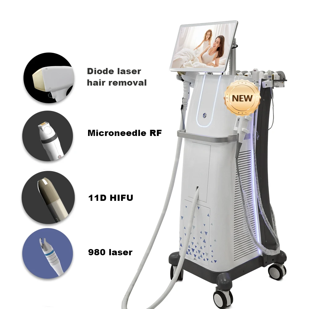 EXFU 4IN1 Multiple beauty instrument ipl skin rejuvenation nd yag laser prezzi delle machine diode Laser Hair Removal 808Nm