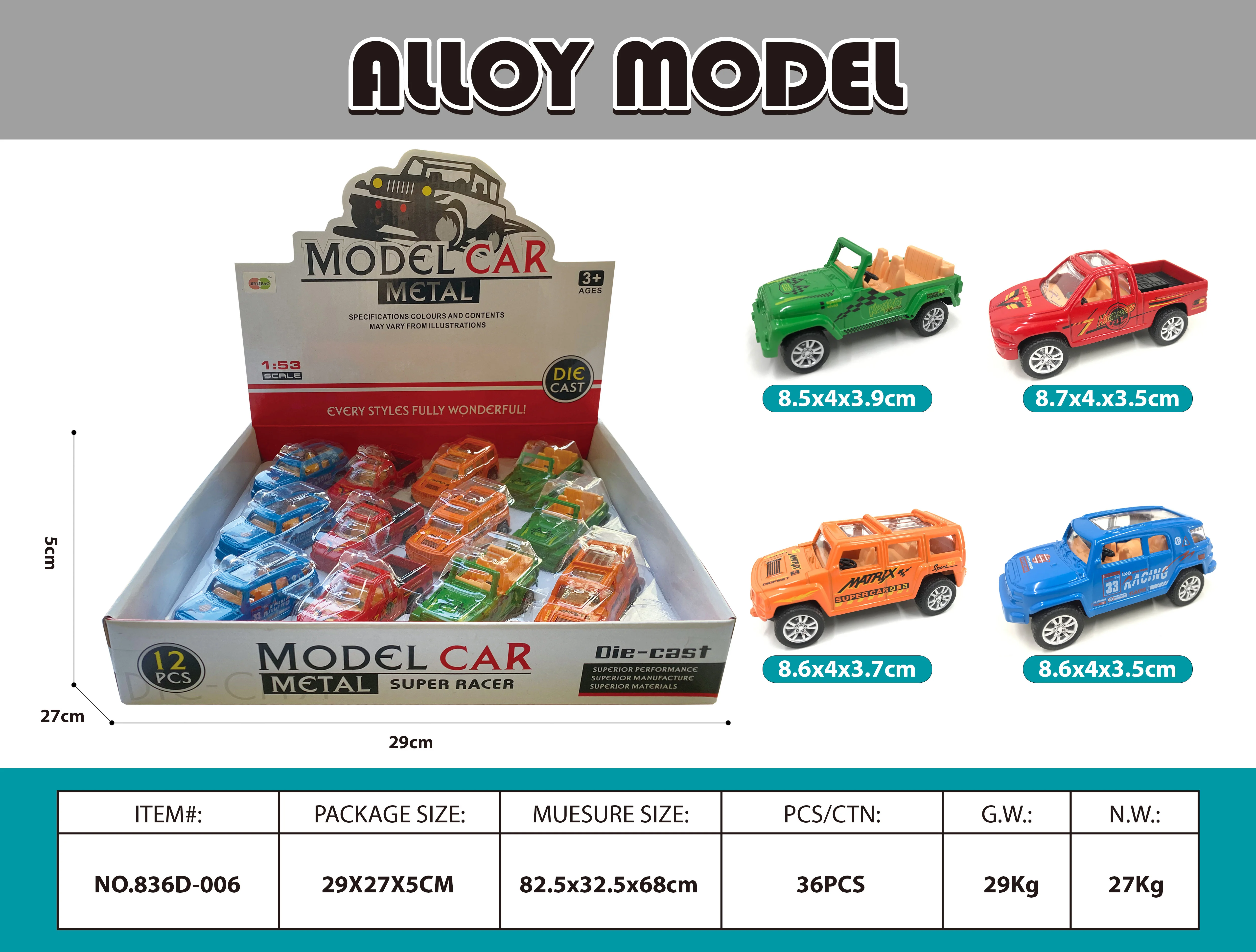 1:36 Diecast Pull Back Car Alloy Model Diecast Model Car for Kids Diecast Toys Car for Children