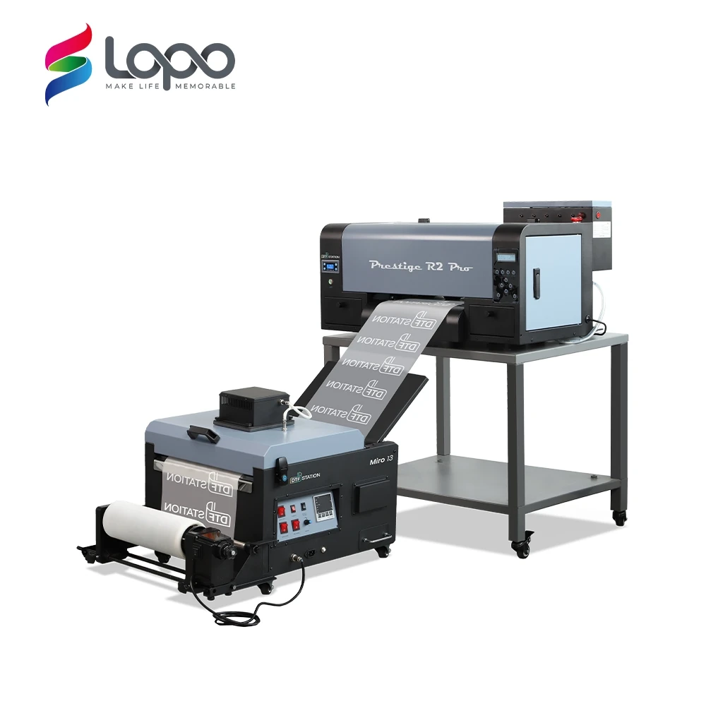 Dtf Station Direct To Film T-Shirt Garment Printing Machine Epsons Dual I1600 Head 30Cm Prestige R2 Pro A3 Dtf Printer