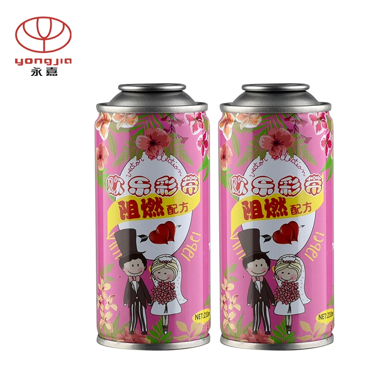 Customizable standard size empty metal 400ml empty Ribbon spray paint aerosol spray cans