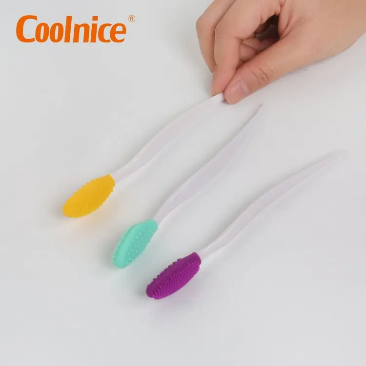  Двухсторонняя силиконовая отшелушивающая кисть для губ Coolnice 2-1 более гладкого и губовидного