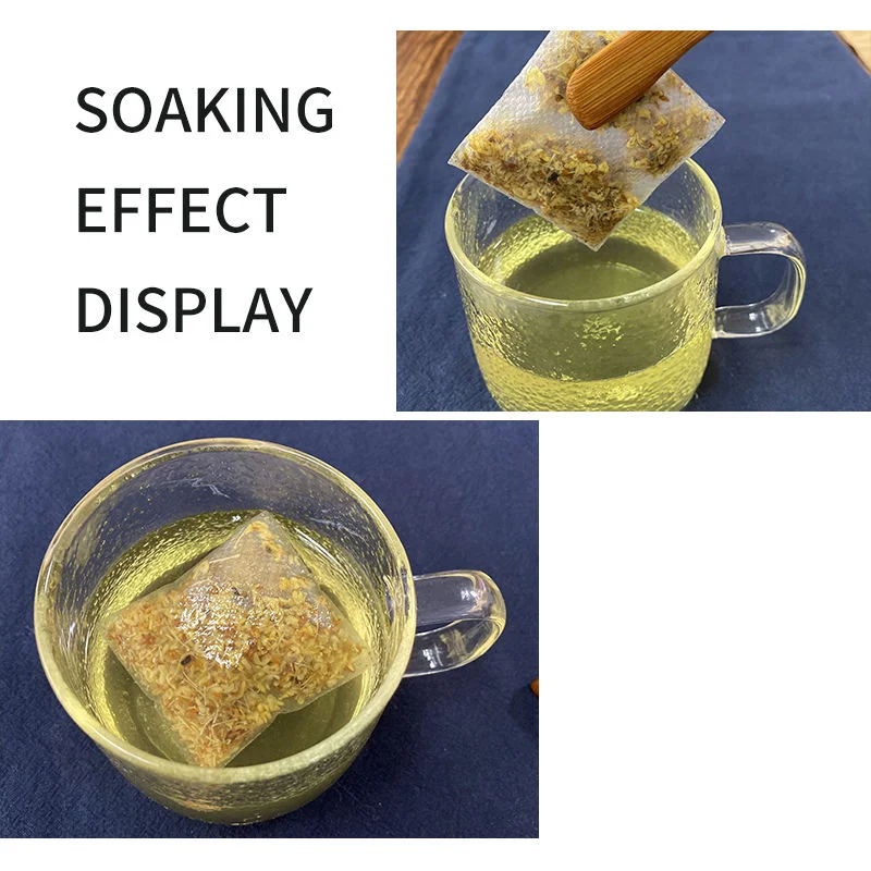 Factory Supply Heat Sealing Transparent Corn Fiber Pyramid Tea Filter Bags Disposable Tea Bags for Loose Tea