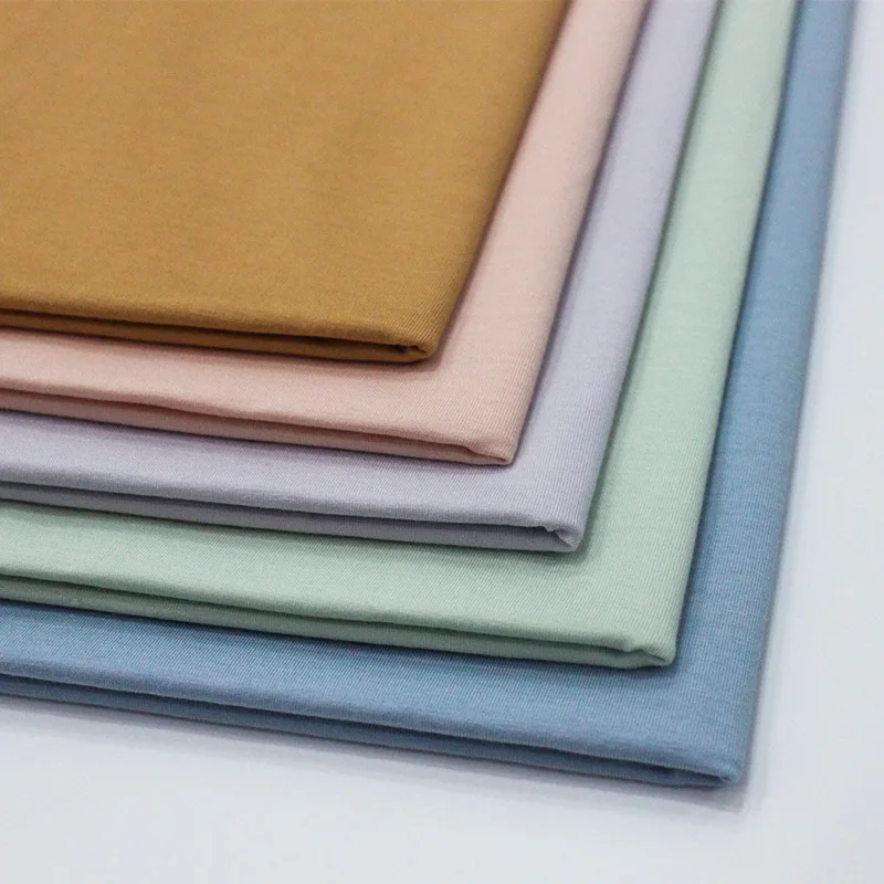 Оптовая продажа 180GSM 45% хлопок Модал 10% спандекс Джерси ткань для одежды нижнего белья футболки хиджаб