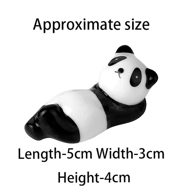 Wholesale ceramic custom cute panda exquisite compact chopsticks rest