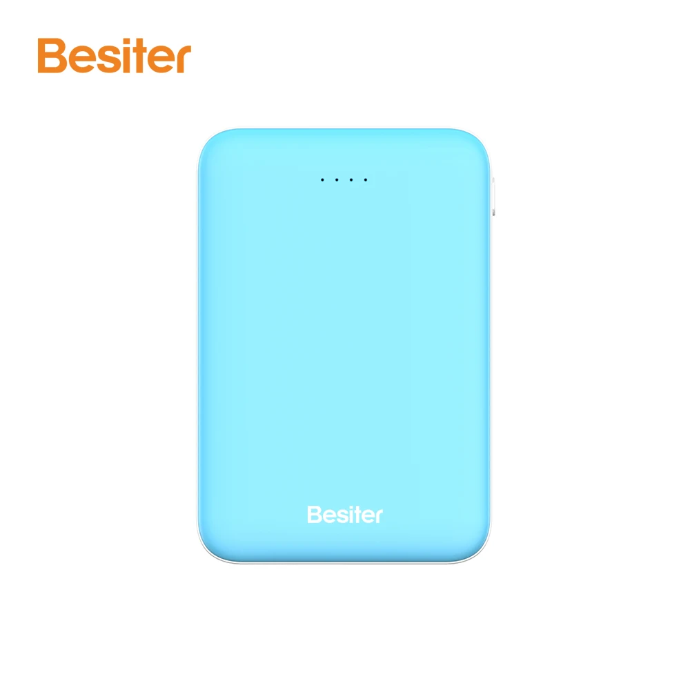 Mini Power Bank 5000Mah Portable Battery double USB Powerbank 5000 Mah credit card size Battery mobile power banks