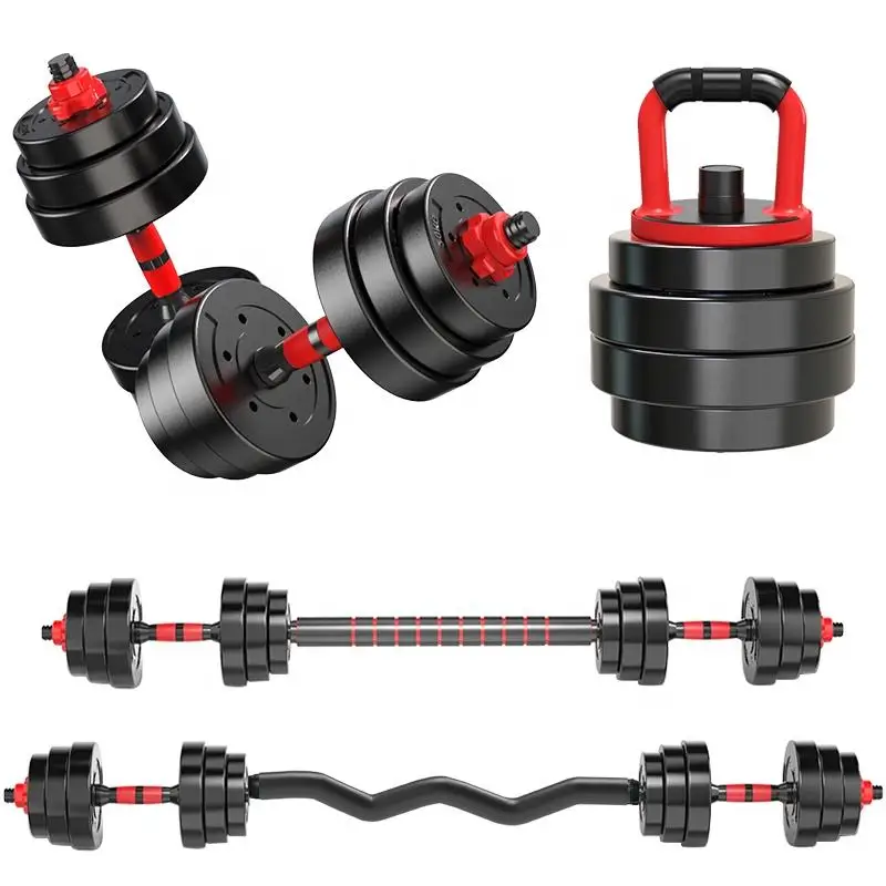 Wholesale custom logo Gym Fitness Equipment kettlebell dumbells adjustable 90lbs 10kg dumbells set
