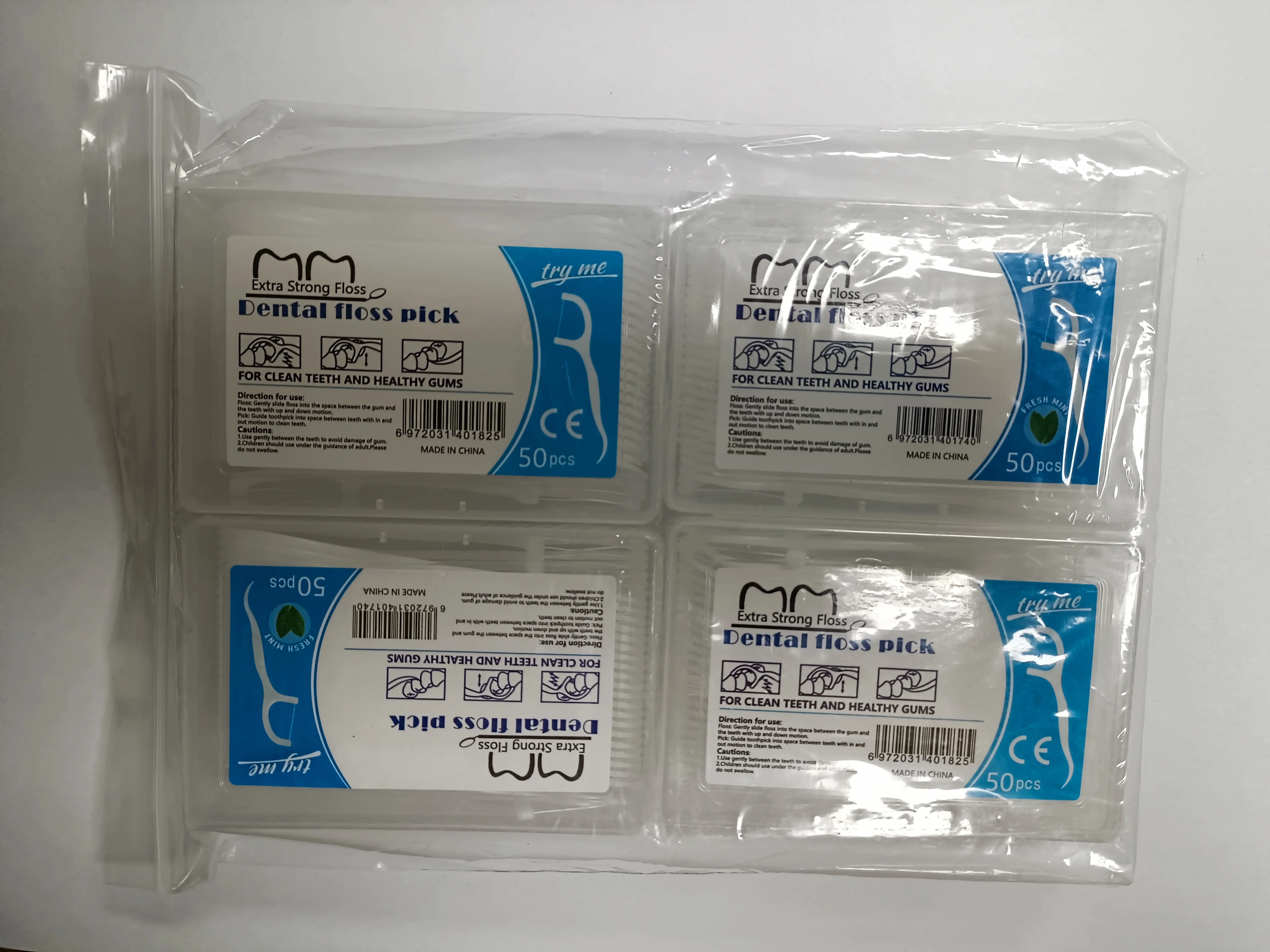 Disposable Dental Floss Picks Tooth Stick Interdental Brush Dental Flosser for Oral Care Gum and Teeth Cleaning