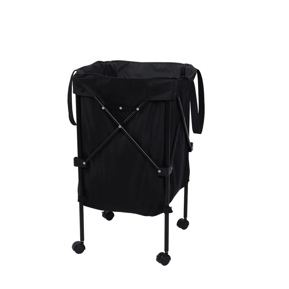 Factory ODM OEM Metal Frame Portable Dirty Clothes Basket Removable Oxford Cloth Dirty Clothes Storage Hamper with Wheels