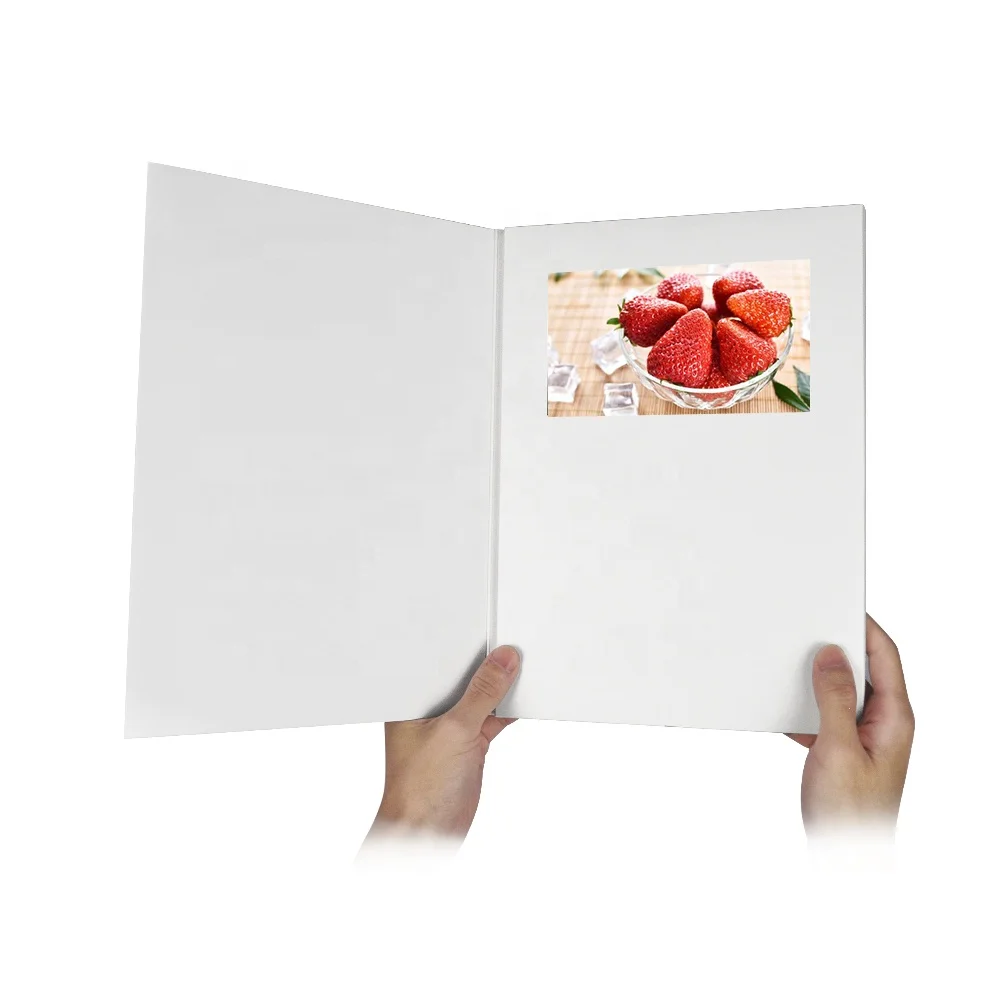 Китайский домашний 7 дюймов ЖК-дисплей экран белый Видео Брошюра Книга для женщин модная Свадебная вечеринка ювелирные изделия