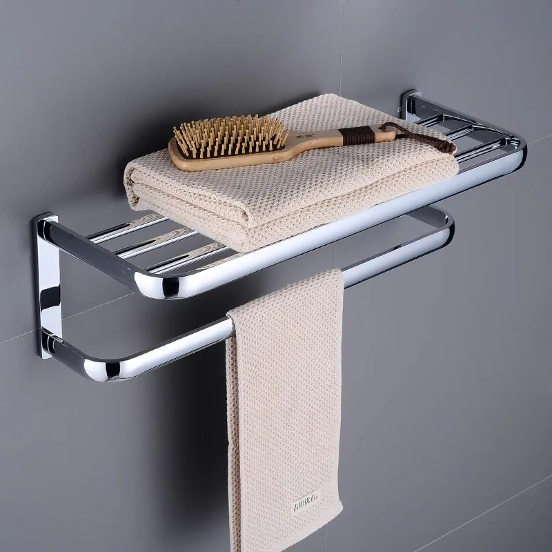 Europe New Wall Mounted Washroom Chrome Towel Rack 6 Piece Other Parts Toilet Hardware Bathroom Accessories Set