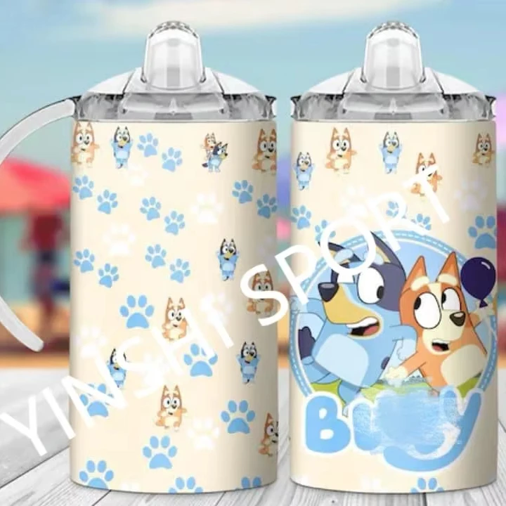 Hot Sale cute cartoon blueys Mexico Chingona Mama 12oz Stainless Steel Straight Cup Vacuum Insulated Cold Bottle Portable bottle