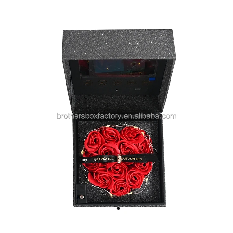 7 Inch Small Lcd Screen Video Brochure Gift Packaging Box Lcd Luxurious