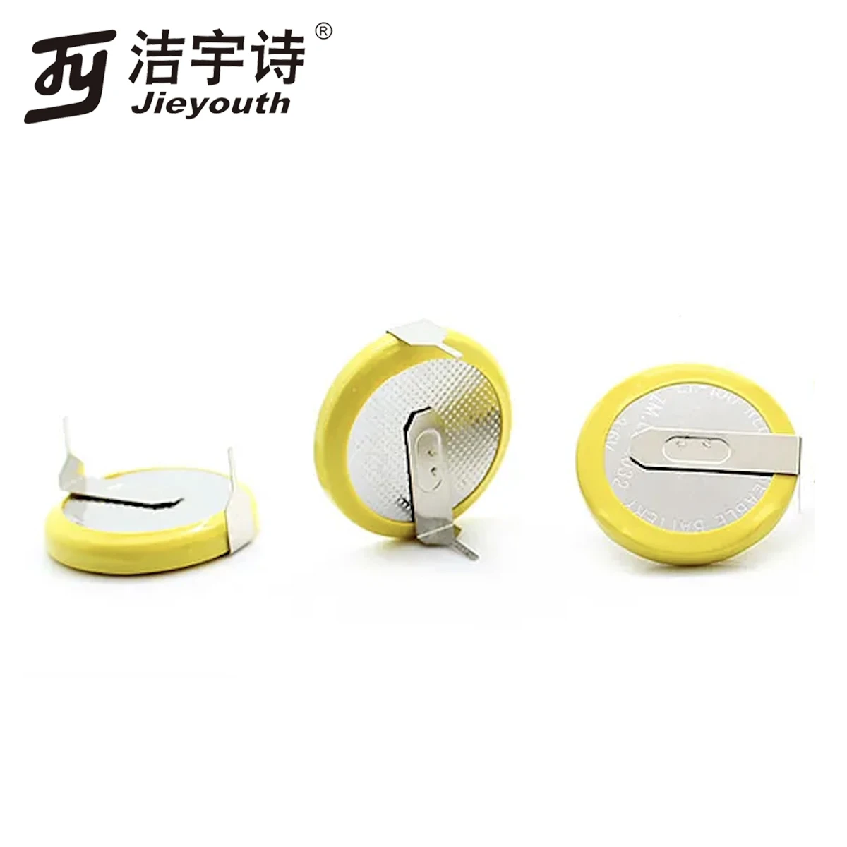 3.6V 3.7v 12mah 40mAh LIR2032 solder tab Rechargeable Button Cells Lithium Batteries lir2032 with pin Coin Battery