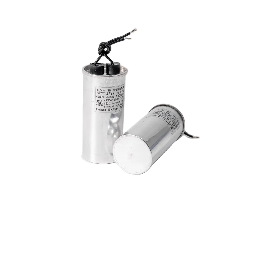 KS PinGe Customized Supplier Film Coupling 450V 45UF CBB65 AC Motor Start Capacitor