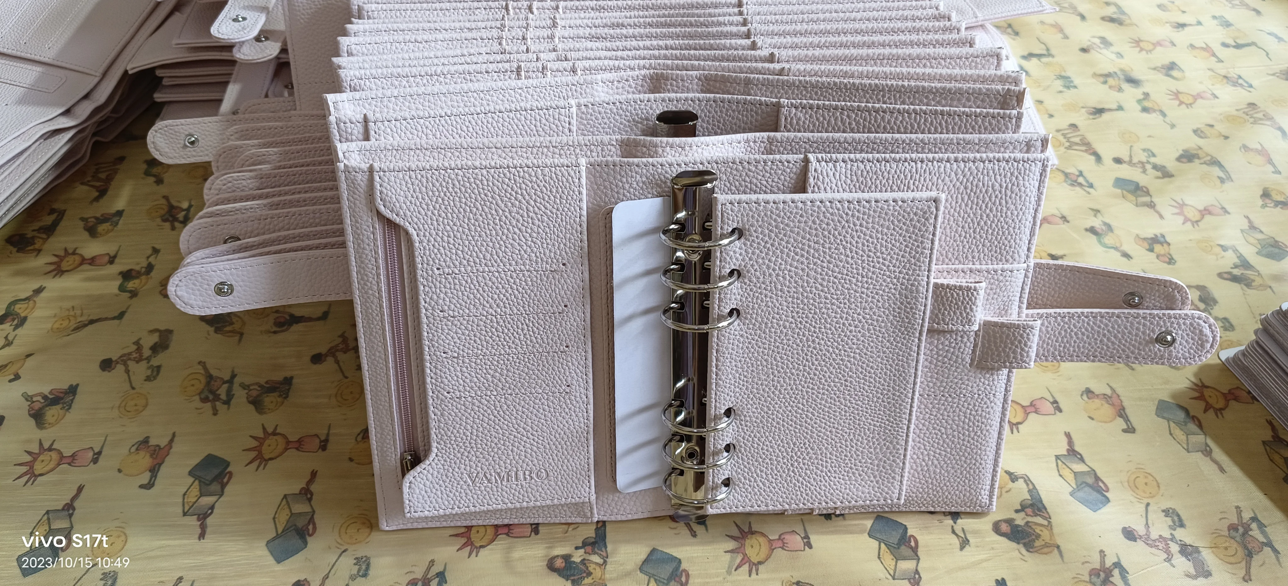 Leather Planner Manufacturing A5 Vegan Leather 6 Ring Planner Cover Luxury Agenda Custom Binder Planner German