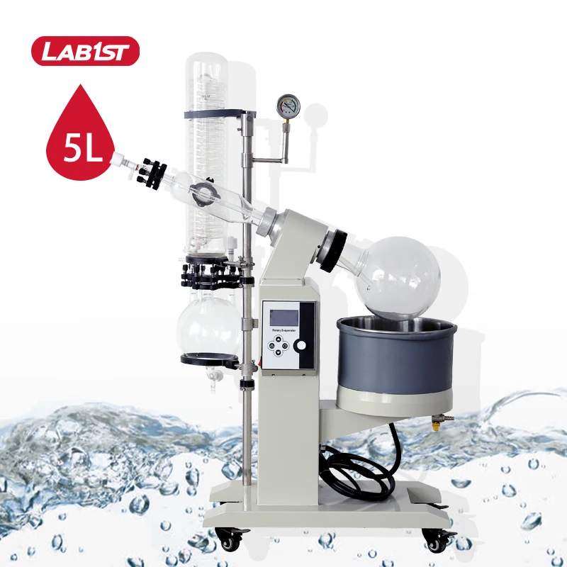 Advanced China Small Capacity 5 Liter 5l Lab Laboratory Vacuum Rotovap Set Rotary Evaporator for Purification of Solvents
