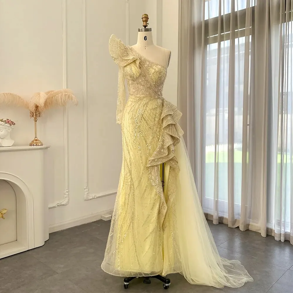 ASA-SS360 вечернее платье с рукавами-рюшами