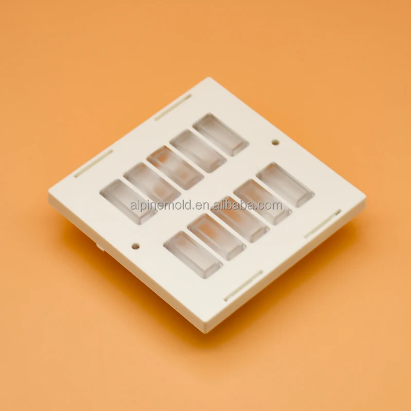 Custom injection molded abs pc plastic housing for smart electric switch