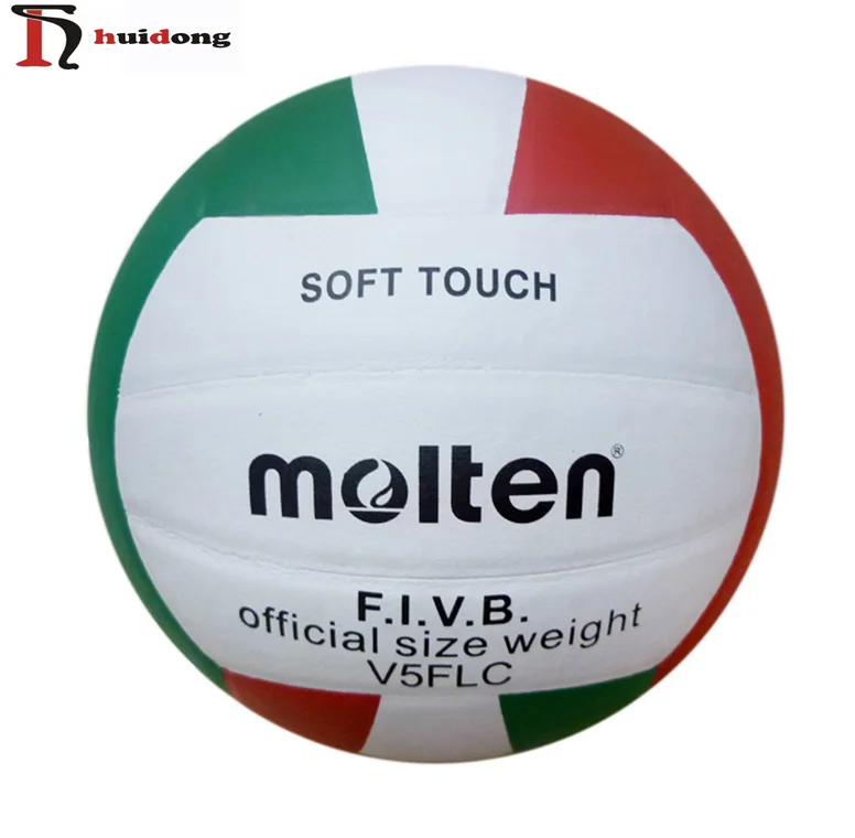 Pelota de voleibol leather ball official size 5 soft pu volleyball for training or match laminated volleyball