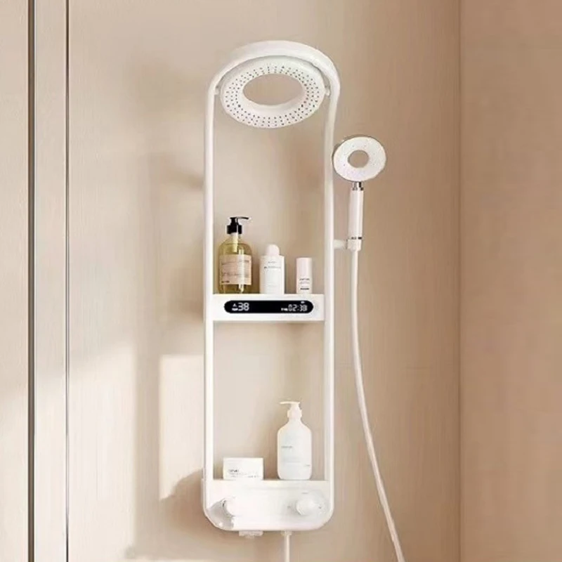 New Grey Black Silver Multifunction Rainfalll Piano Key Hot And Cold Sprinkler Massage Shower Head Sets System Panel