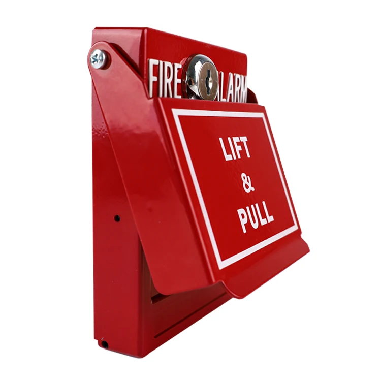 Metal Construction Manual Call Point with Key fire alarm system accessory Fire Alarm Pull Station with good quality