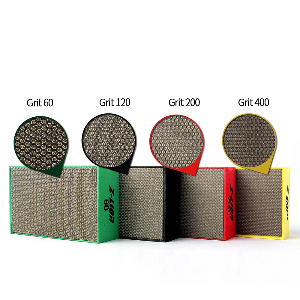Z-LION Granite Marble Manual Grinding Tools Diamond Hand Polishing Pads