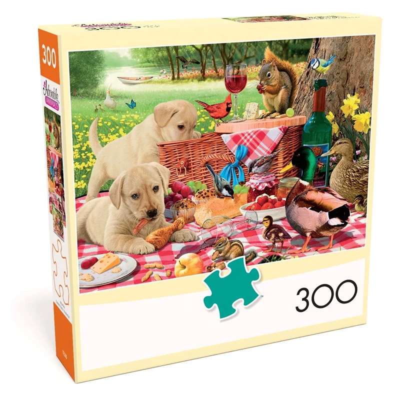 Factory Cutom 300 pieces jigsaw puzzle animal dog jigsaw puzzles for adults 300 pieces sublimation