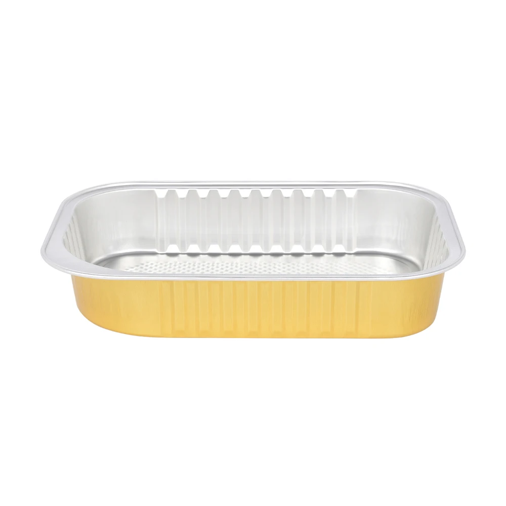 345ml Custom Disposable Aluminum Foil Container Lids 8011 Aluminum Foil Take-out Pan for Food Packaging Printed Design