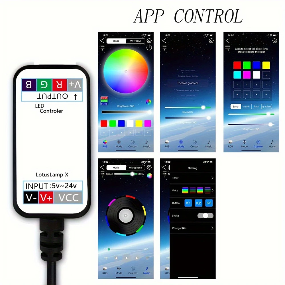 Modern Indoor RGB Lighting Decor Lamp Smart Neon Light Wall Art Bar Gaming Room LED Lighted Indoor Wall Decor Party Supplies