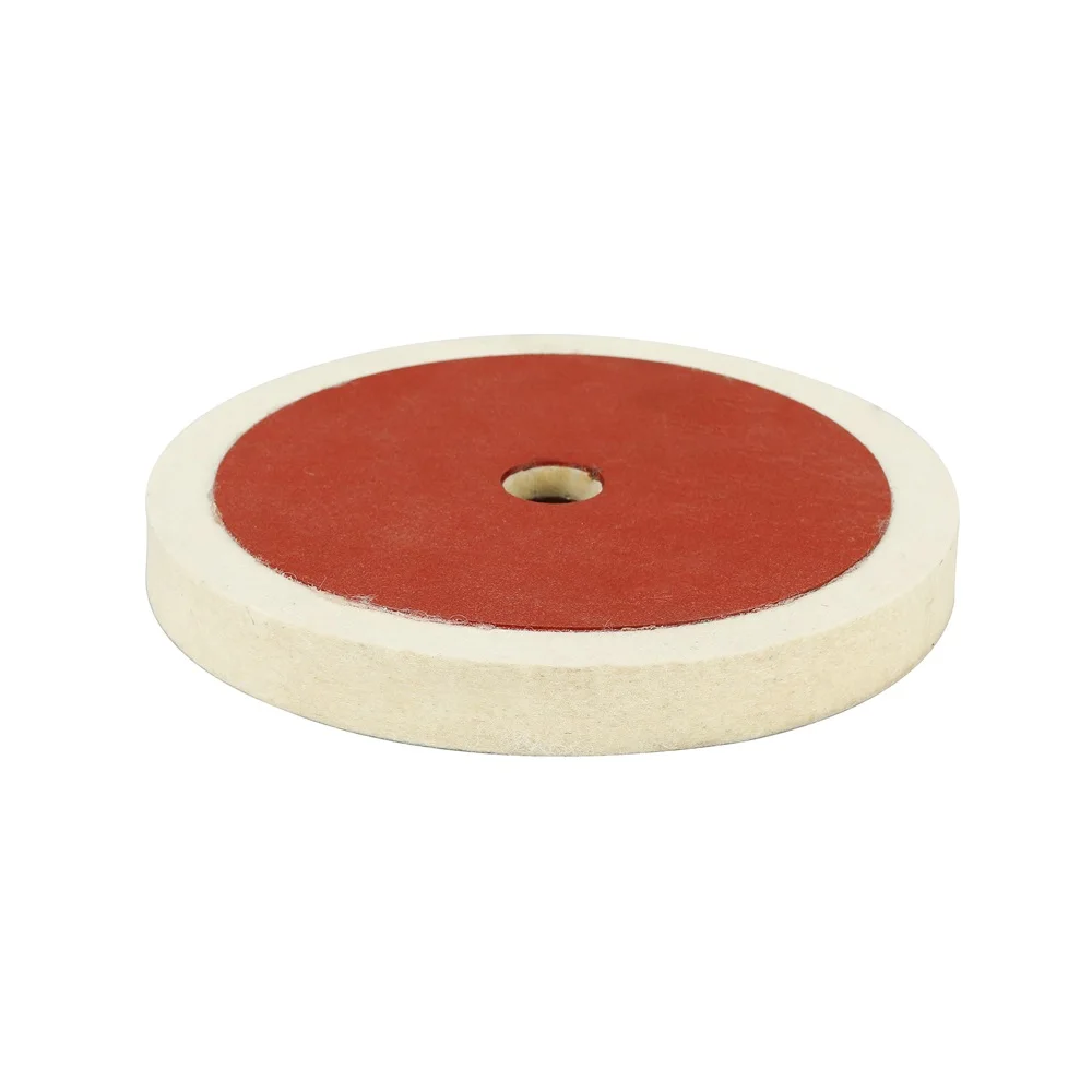 7 Inch 180 mm Wool Felt Polishing Wheel Felt Buffing Wheel  with red vulcanized support  for Polishing Marble  Stone