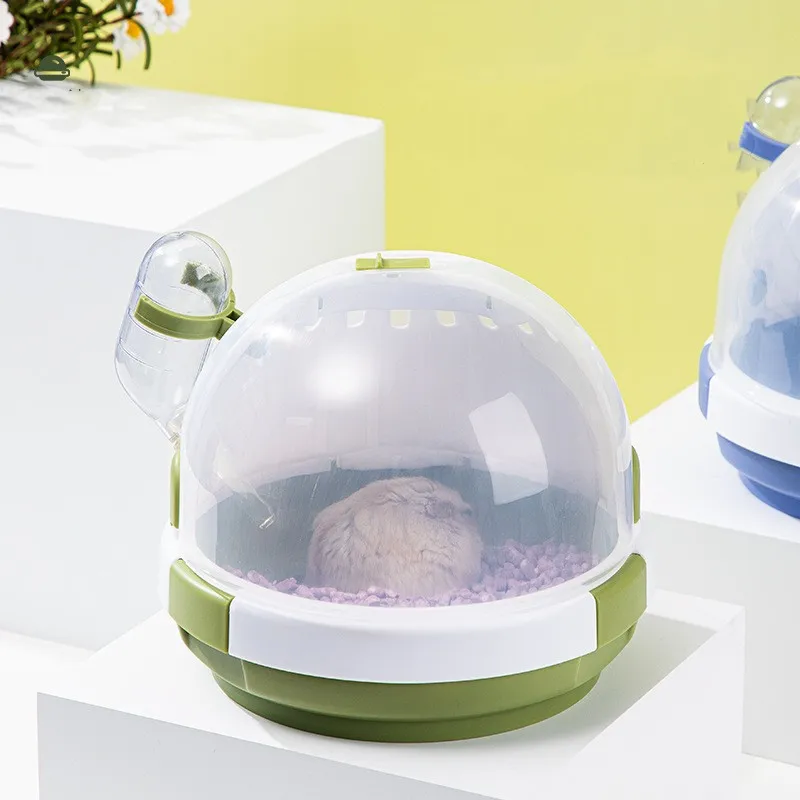 LM0121H UFO shaped hamster outdoor cage Handheld Hamster cage portable Pet supplies nest