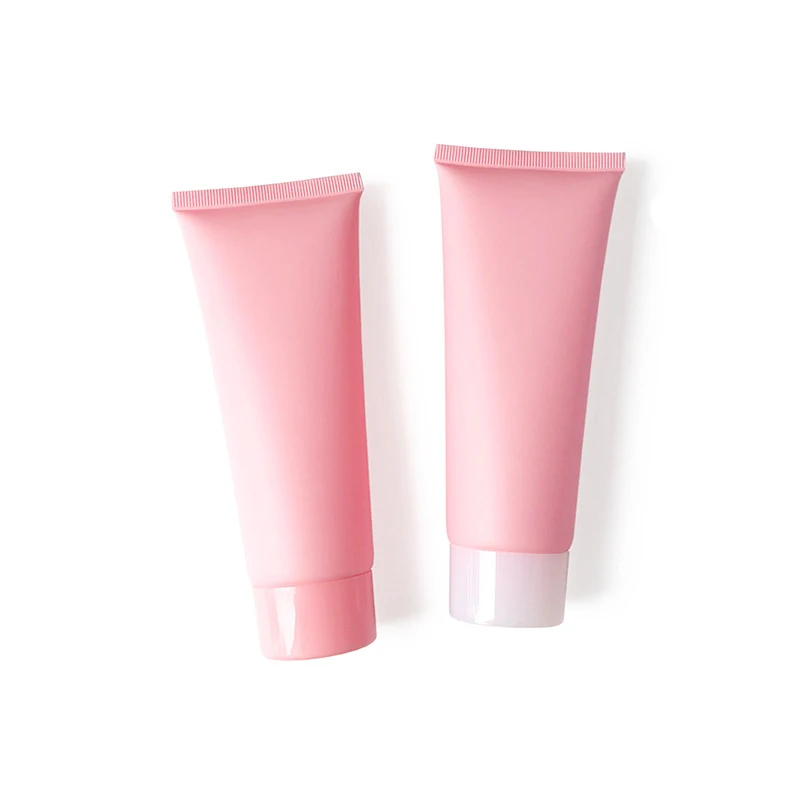 Shop 100ml PE plastic cosmetic packaging hand cream face cream squeeze tube matte pink 100g