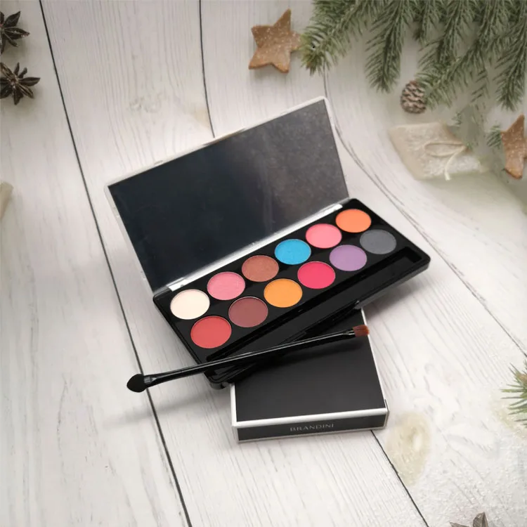 High Quality Low MOQ  Pigmented  matte  Eyeshadow  Chameleon Shimmer   Eyeshadow Palette