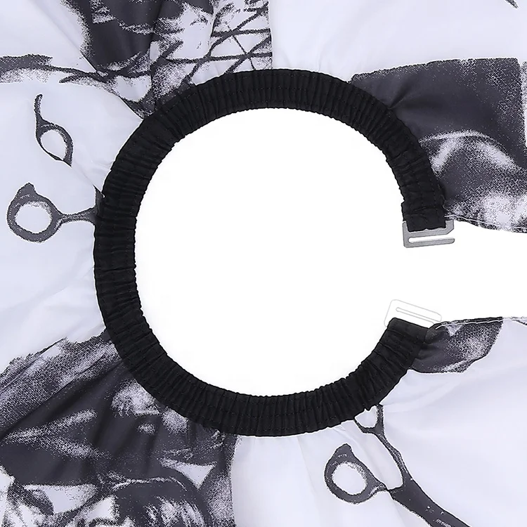 Factory Supplying Haircut Cloth Barber Apron With Elastic Neck Closure