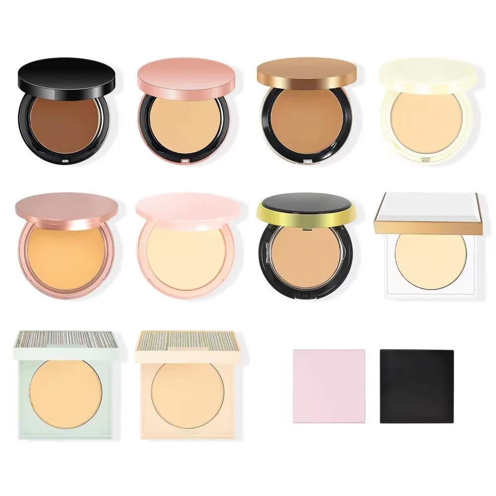 Best Selling High Pigment Pressed Powder Multi Packaging Options 8 Colors Matte Full Coverage Setting Powder No logo