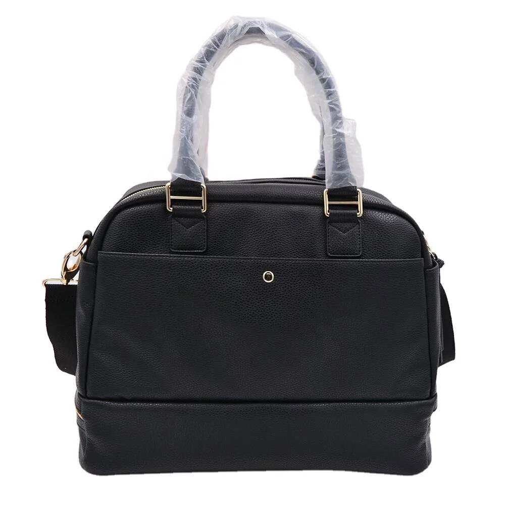 Hand-made Multi Function Large Capacity Nappy  Mommy Tote Leather Diaper  Bag Nappy Bag Baby Designer Diaper Bag Tote