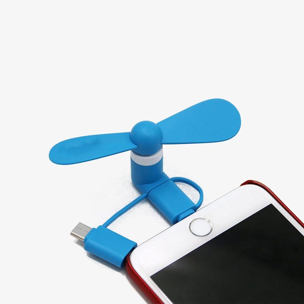Mini Micro Mobile Phone Fan Usb Gadgets Portable Fan Otg Music As type-c Mini Fan For Android For Iphone 3 in 1