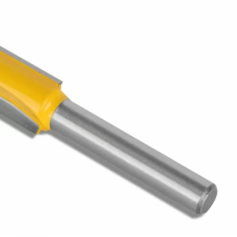 1pc Straight Router Bits 1/4 Shank Double Flute Straight Bit Carbide Tipped Cut Router Bits for Wood Slooting Trimming